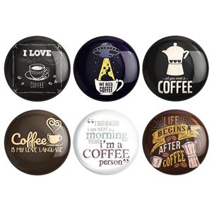 مگنت خندالو طرح قهوه Coffee کد 1334B مجموعه 6 عددی