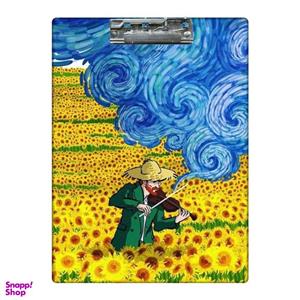 تخته شاسی طرح ونگوگ در دشت آفتابگردان کد 6146775 سایز A4