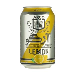 نوشیدنی مالت گازدار آرگو باطعم لیمو - 330 میلی لیتر 
