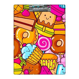 تخته شاسی طرح پترن کیک و بستنی و کلوچه کد 4556400 سایز A4