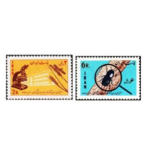 تمبر یادگاری مدل افات گیاهی مجموعه 2 عددی