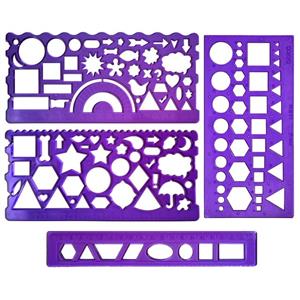 شابلون دانکو طرح اشکال هندسی مدل Shape 04 مجموعه 4 عددی