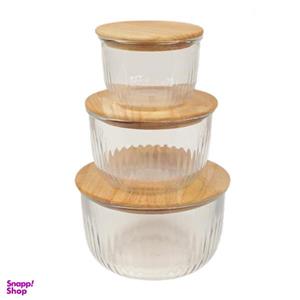 ظرف نگهدارنده لیمون مدل گرد کد RM444 مجموعه 3 عددی