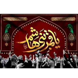 پرچم طرح شهادت مدل یا قمر بنی هاشم 2462H