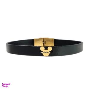 دستبند طلا 18 عیار زنانه لیردا مدل اسم ملیکا -