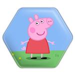 پیکسل خندالو طرح پپا انیمه پپاپیک Peppa pig مدل شش ضلعی کد 22067