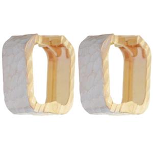گوشواره طلا 18 عیار زنانه طلای مستجابی مدل حلقه ای  کد 6701 -