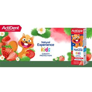 خمیر دندان کودک اکتیدنت مدل Strawberry وزن 70 گرم