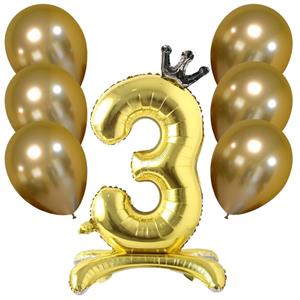 بادکنک مستر تم طرح کروم استند پلاس کد 3 بسته 7 عددی