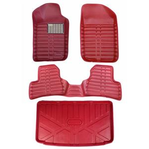 کفپوش سه بعدی خودرو مدل LS مناسب برای پژو 207 هاچبک به همراه کفپوش صندوق