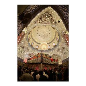 پرچم طرح عکس مدل ضریح امام حسین کد 2367D