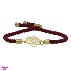 دستبند طلا 18 عیار زنانه مدل گل رز کد P853 -