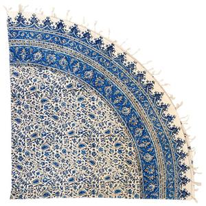 قلمکاری  رومیزی قلمکار ممتاز اصفهان طرح درهم بادامی مدل G53سایز 150سانتی متر -