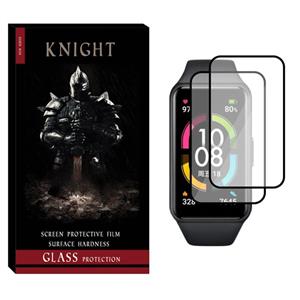محافظ صفحه نمایش نانو نایت مدل NKT مناسب برای ساعت هوشمند آنر Band 6 بسته دو عددی Knight NKT Nano Screen Protector For Honor Watch Band 6 Pack of 2