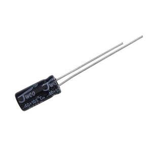 خازن الکترولیت 220 میکرو فاراد 50 ولت جی دبلیو کو کد 650 بسته 10 عددی
