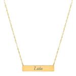 گردنبند طلا 18 عیار زنانه لیردا مدل اسم لیدا