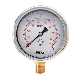 گیج فشار بتا مدل 6bar-10cm-L