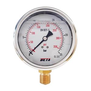گیج فشار بتا مدل 25bar-10cm-L