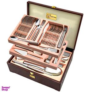 سرویس قاشق و چنگال 149 پارچه جی فی نی مدل  G03 لاکچری