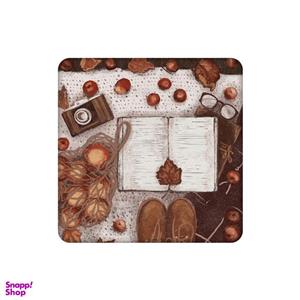 زیرلیوانی طرح تم پاییزی عکاسی و انار کد 8535557