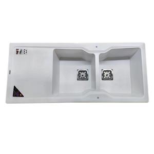 سینک ظرفشویی پارادایز مدل ITALY-408-WHITE-AKLIL توکار