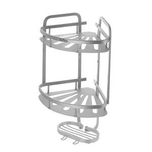 قفسه حمام فلاور مدل کنج صفحه دار کد LV2