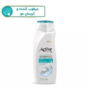 شامپو مو اکتیو مدل مرطوب کننده Silk Protein حجم 350 میلی لیتر
