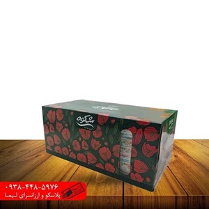 دستمال کاغذی 300 برگ شکوه طرح گلدار مجموعه 3 عددی