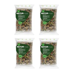 غذای عروس هلندی نیچر فود مدل 3 ستاره وزن 1 کیلوگرم بسته 4 عددی