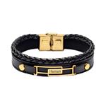 دستبند طلا 18 عیار مردانه لیردا مدل اسم هامان