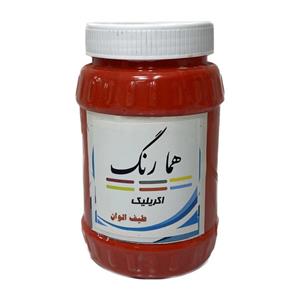 رنگ اکریلیک قرمز همارنگ کد 605 حجم 1000 میلی لیتر