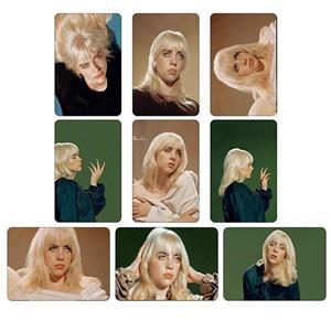 استیکر کارت مدل PH-520 طرح فتوکارت بیلی آیلیش Billie Eilish بسته 9 عددی