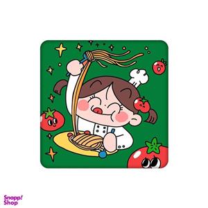 زیرلیوانی طرح دختر نودل دوست کد 2966873