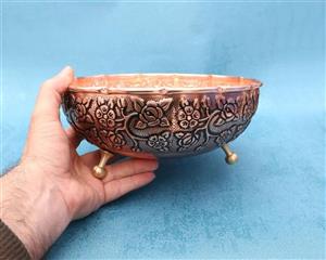 آجیل خوری مسی مدل 3 پایه کد 243424346
