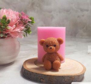 قالب شمع مدل خرس تدی  مجموعه 2 عددی -