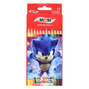 مداد رنگی 12رنگ ام جی ام مدل Sonic