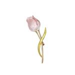 گل سینه زنانه مدل غنچه لاله کد 00696