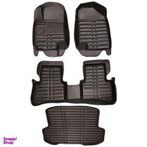 کفپوش پنج بعدی خودرو مدل LS مناسب برای جک J4 به همراه کفپوش صندوق