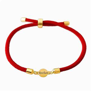 دستبند طلا 18 عیار زنانه لیردا مدل اسم روژان 