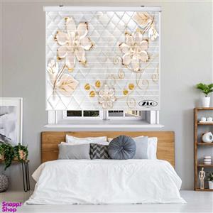 پرده زبرا زیو مدل سیلوئت 3D1249 سایز 150x150 سانتی متر