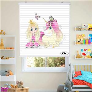 پرده زبرا زیو مدل سیلوئت کد K3004 سایز 150x150 سانتی متر