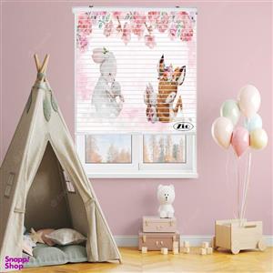 پرده زبرا زیو مدل سیلوئت K3025 سایز 150x150 سانتی متر