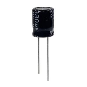 خازن الکترولیت 330 میکروفاراد 35 ولت جی دبلیو کو مدل TEC-3335 بسته 4 عددی