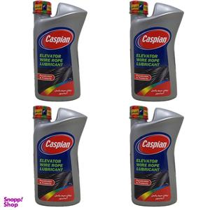 روغن سیم بکسل آسانسور کاسپین مدل Wire Rope Lubricant حجم 1 لیتر بسته 4 عددی