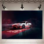 پوستر طرح ماشین مدل Porsche 718 Coyman GT4 Sports Cup Edition کد AR22390