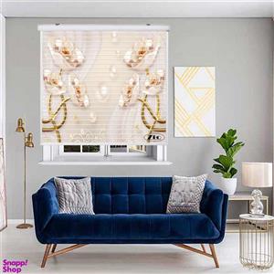 پرده زبرا زیو مدل سیلوئت 3D1357 سایز 150x150 سانتی متر