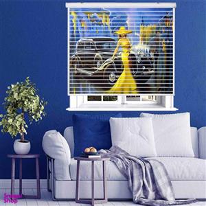 پرده زبرا زیو مدل سیلوئت P-6005 سایز 150x150 سانتی متر