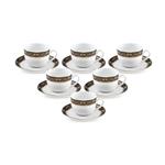 Zarin Iran Porcelain Inds Italia F Midnight 12 Pieces Porcelain Top Grade Tea Set