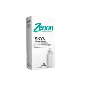 کاندوم زنون مدل  SKYN بسته 12 عددی به همراه کاندوم کاپوت مجموعه 2 عددی 
