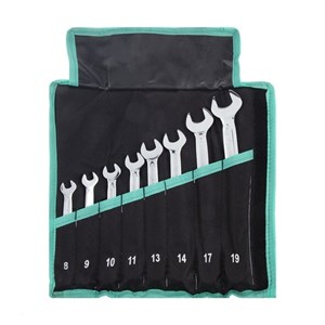 آچار یکسر تخت و یکسر رینگی سیلور مدل مجموعه 8عددی مدل SIL - 08 سایز 8، 9، 10، 11، 13، 14، 17، 19 میلی متر